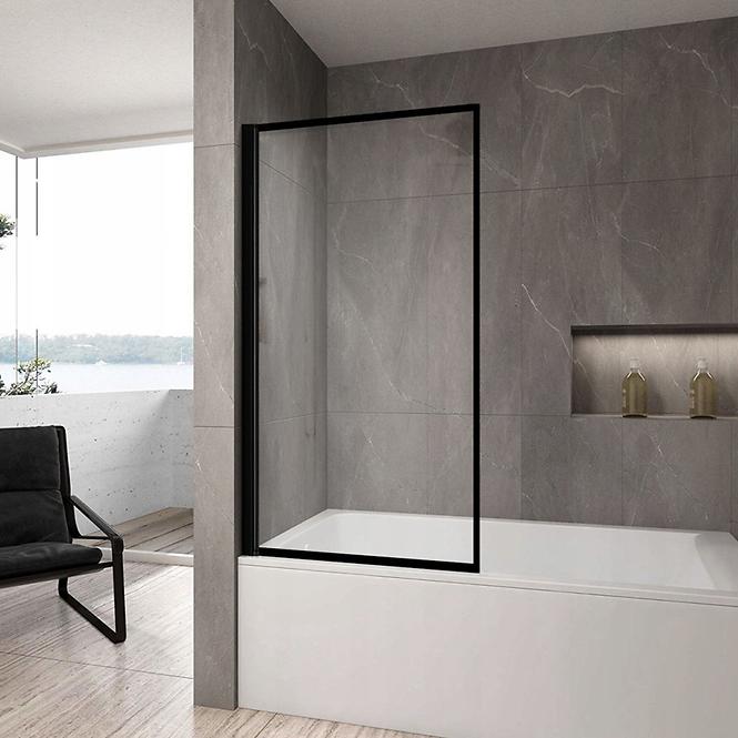 Kád üveglap Lagos mozgatható 80x140 black