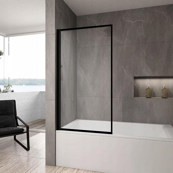 Kád üveglap Lagos fix rögzített 80x140 black