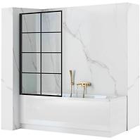 Kád üveglap Lagos-1 fix rögzített 70x140 black
