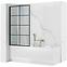 Kád üveglap Lagos-1 fix rögzített 70x140 black