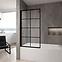 Kád üveglap Lagos-1 fix rögzített 70x140 black,3
