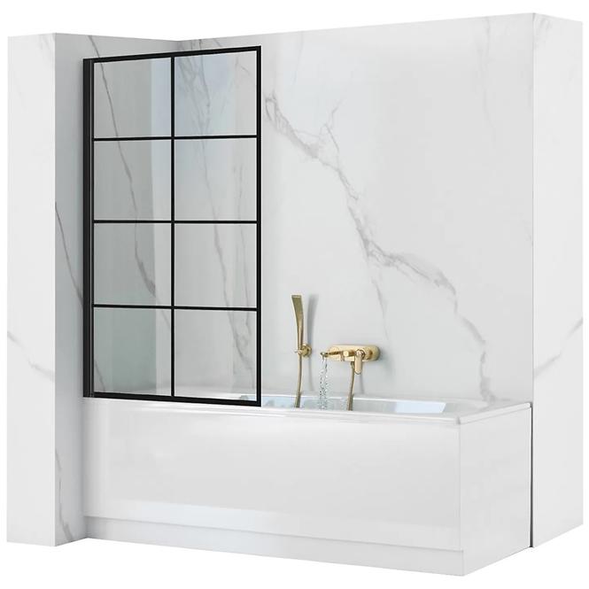 Kád üveglap Lagos-1 fix rögzített 80x140 black