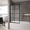 Kád üveglap Lagos-1 fix rögzített 80x140 black,3