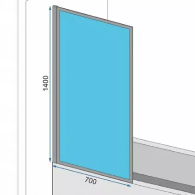 Kád üveglap Elegant 70x140 gold