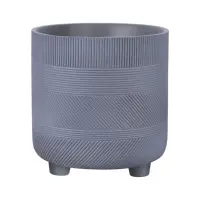 Virágcserép lc5006 szürke 19.5x21 cm