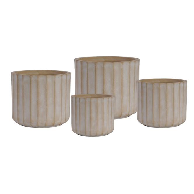 Virágcserép LT14602-4S 24x24x21 P252A bézs