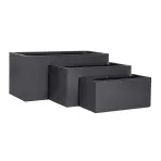 Virágcserép LT24683-3S 60x30x30 P190 fekete