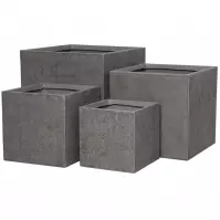 Virágcserép LT24948-BCDE 25x25x25 P300 kávé