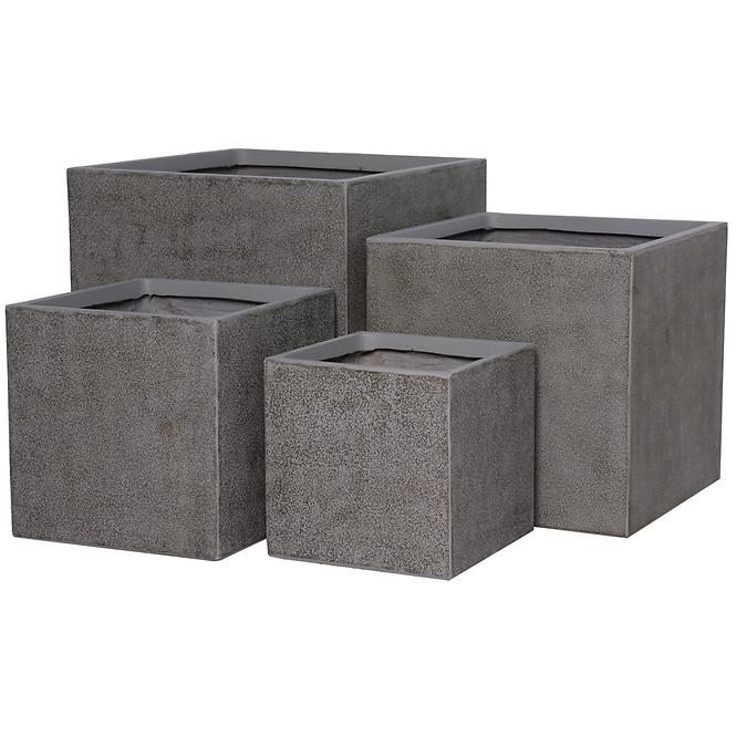 Virágcserép LT24948-BCDE 30x30x30 P300 kávé