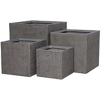 Virágcserép LT24948-BCDE 37x37x37 P300 kávé