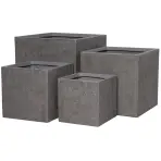 Virágcserép LT24948-BCDE 44x44x44 P300 kávé