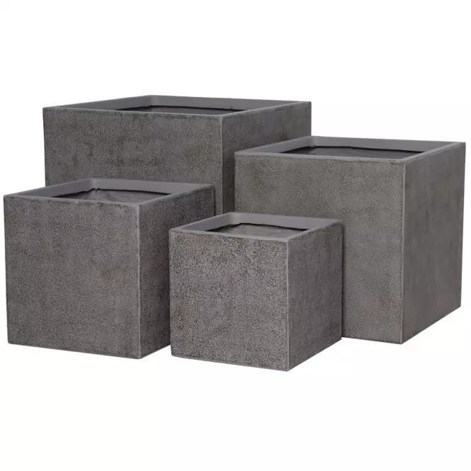 Virágcserép LT24948-BCDE 44x44x44 P300 kávé