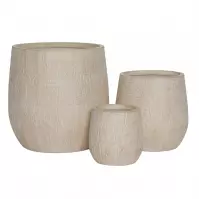 Virágcserép LT14922-3S 22x22x22 P252A bézs