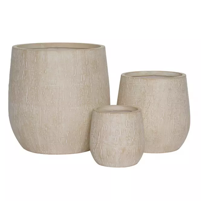 Virágcserép LT14922-3S 22x22x22 P252A bézs