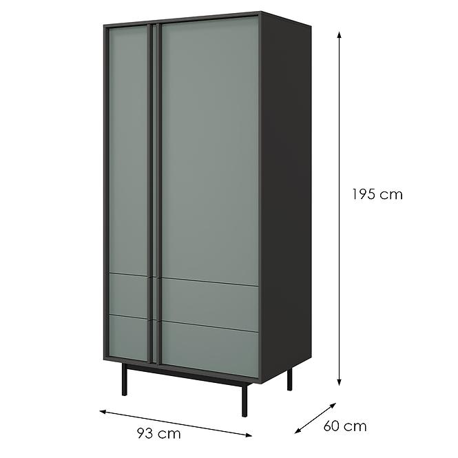 Szekrény Alsy 1 Aloé/Antracit,2