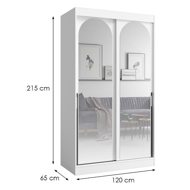 Szekrény 2d Modin 120 Fehér,2