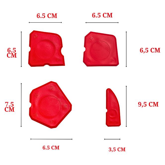 Szilikon spatula készlet 4 db,2