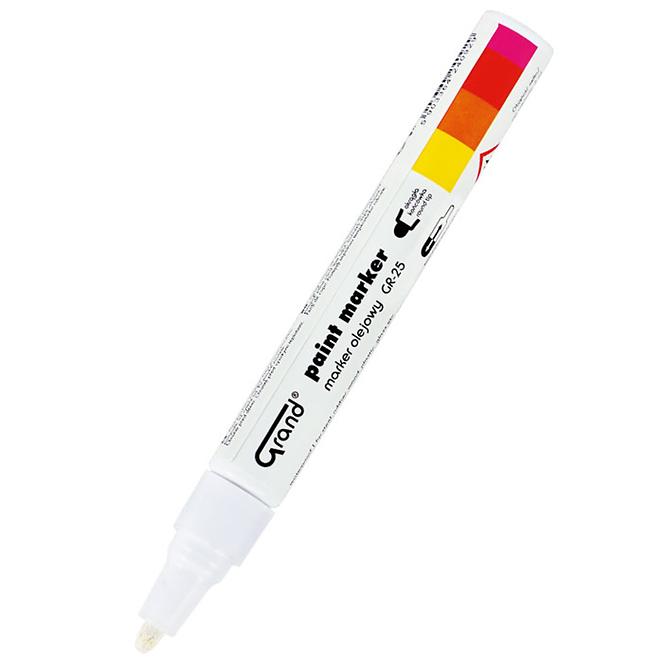Építési olajos marker fehér,2