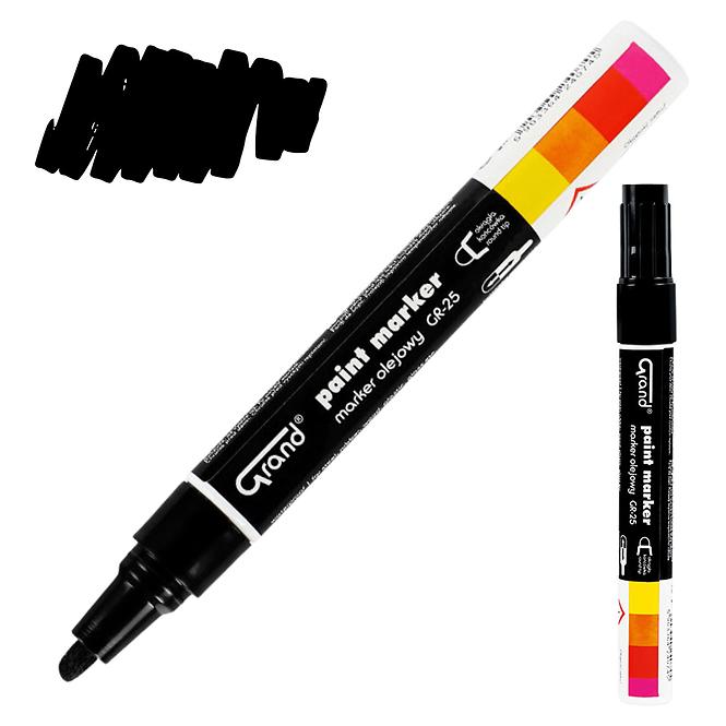 Építési olajos marker fekete