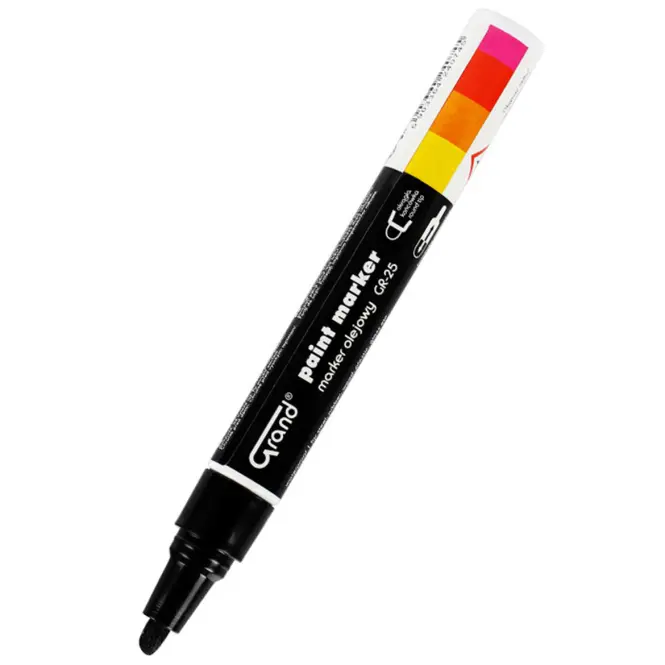 Építési olajos marker fekete