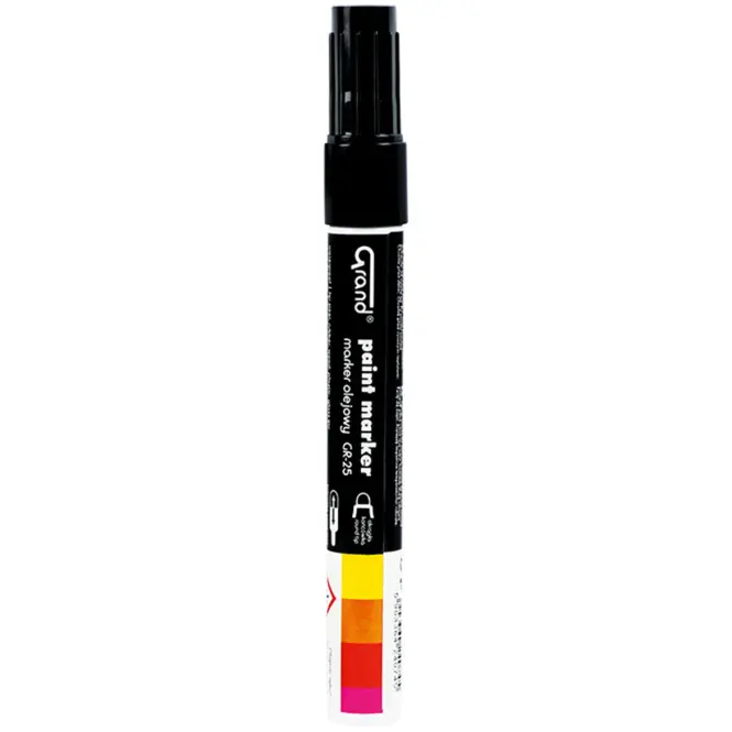 Építési olajos marker fekete