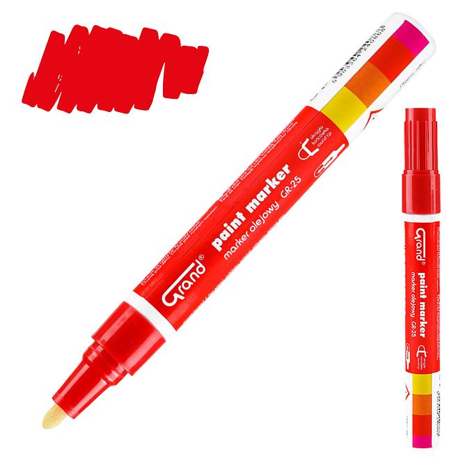 Építési olajos marker piros