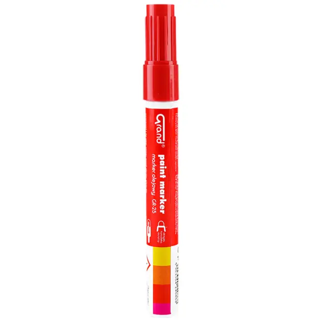 Építési olajos marker piros