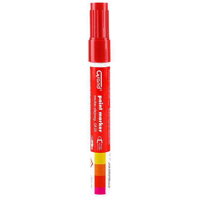 Építési olajos marker piros,2