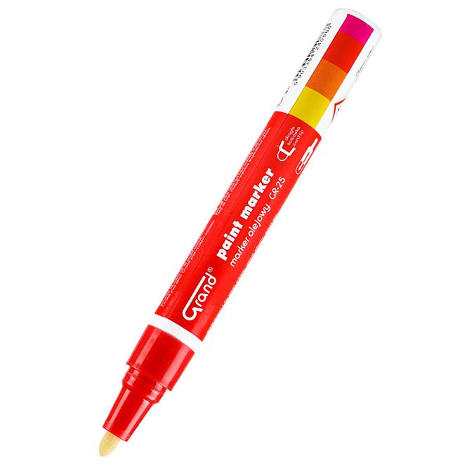 Építési olajos marker piros,3