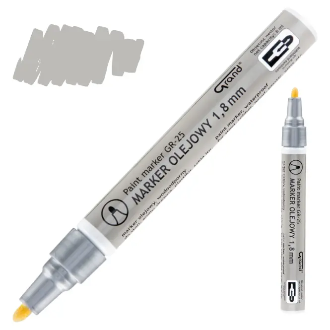 Építési olajos marker ezüst