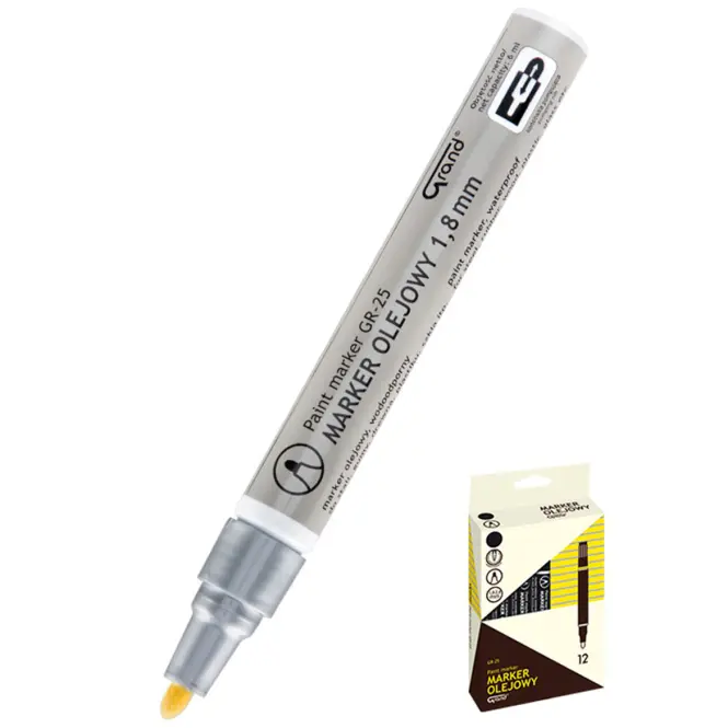 Építési olajos marker ezüst