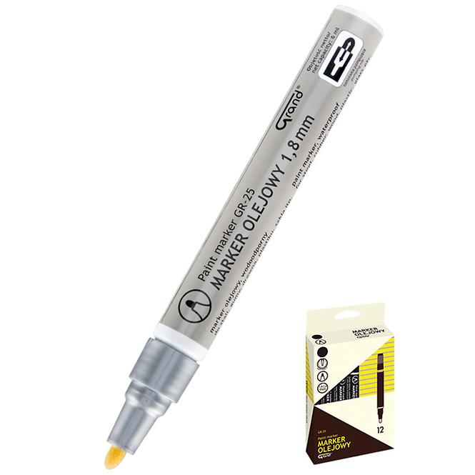Építési olajos marker ezüst,2
