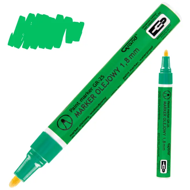 Építési olajos marker zöld