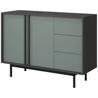 Komód 120 Alsy 7 Aloé/Antracit