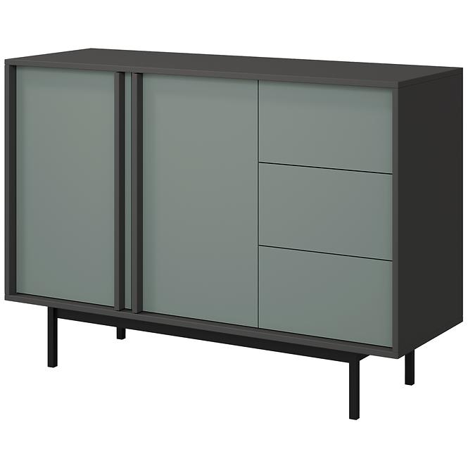 Komód 120 Alsy 7 Aloé/Antracit