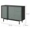 Komód 120 Alsy 7 Aloé/Antracit,2