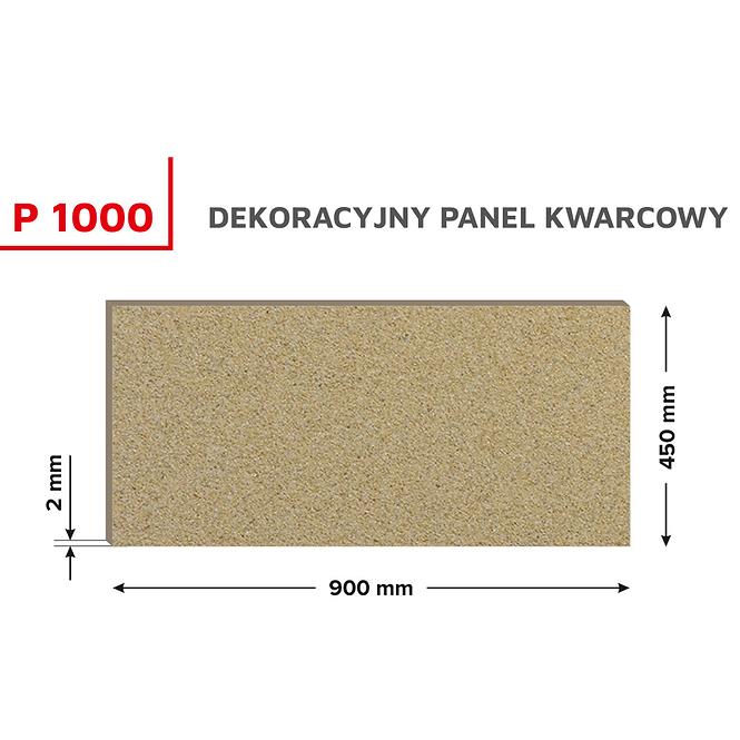 Dekoratív kvarc panel P1000 0,45x0,9 m
