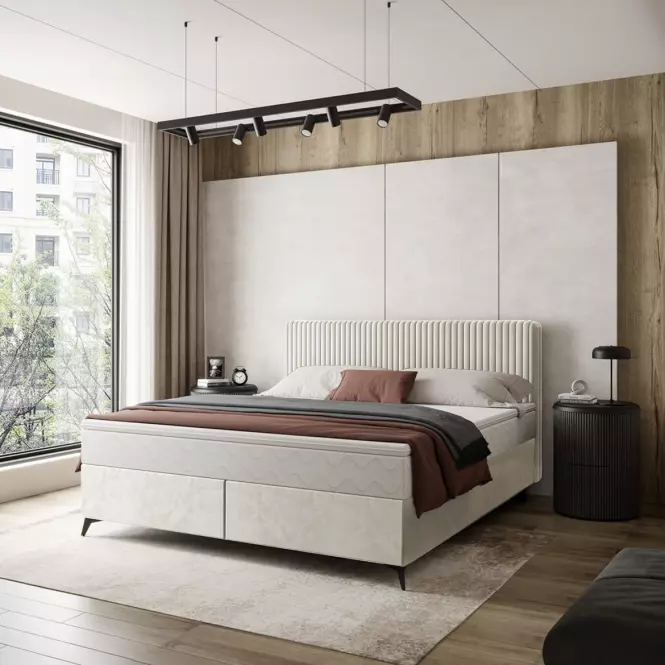 Ágy Wave topperrel 140x200 Manila 01/Tilia 03
