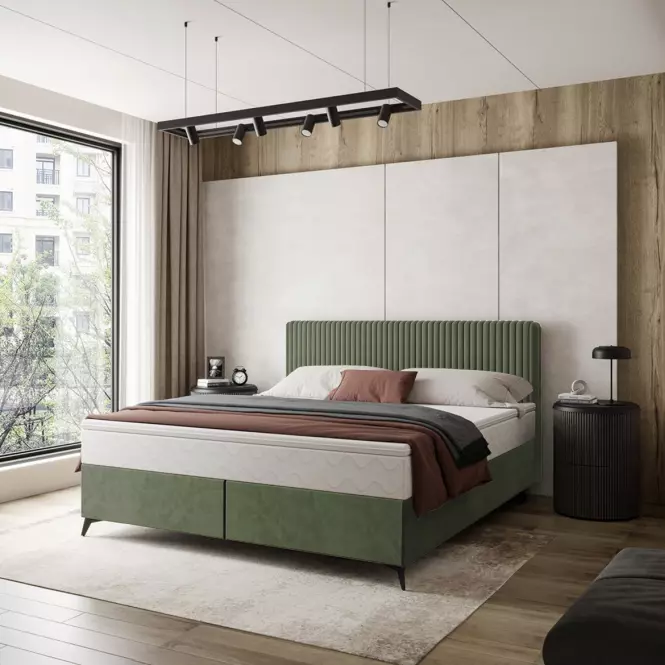 Ágy Wave topperrel 140x200 Manila 34/Tilia 37,4