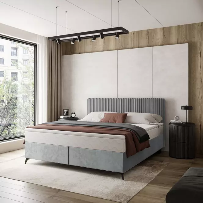 Ágy Wave topperrel 140x200 Manila 15/Tilia 86,4