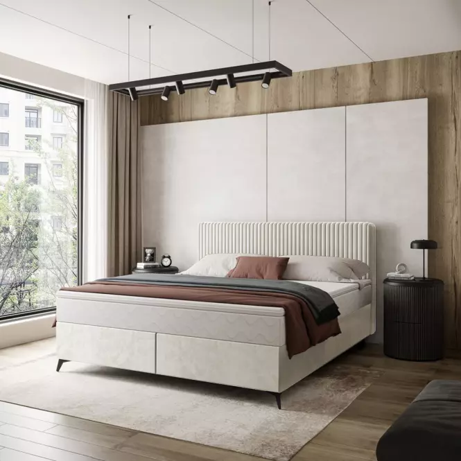 Ágy Wave topperrel 160x200 Manila 01/Tilia 03