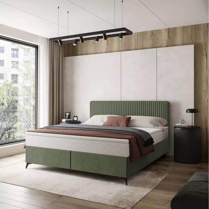 Ágy Wave topperrel 160x200 Manila 34/Tilia 37,4
