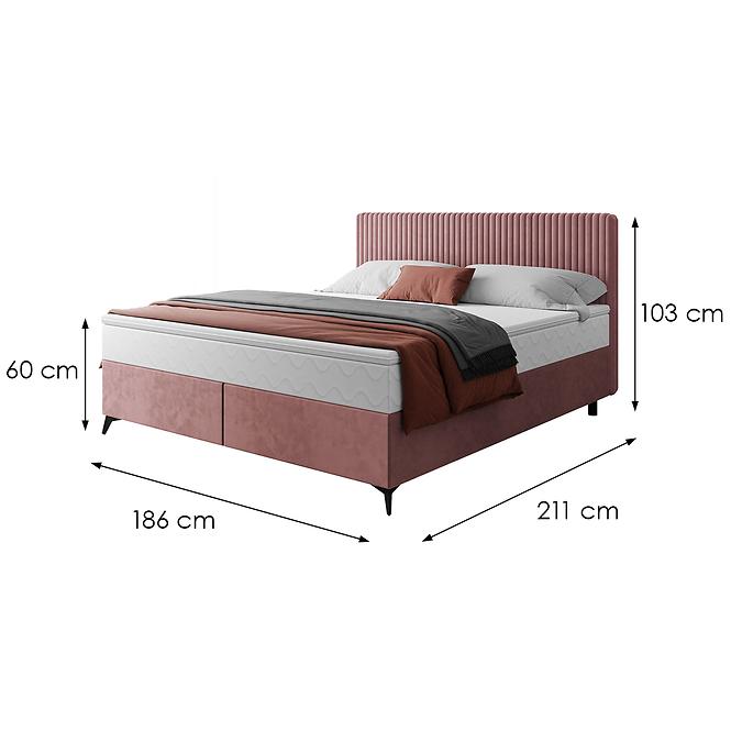 Ágy Wave topperrel 180x200 Manila 29/Tilia 62,3