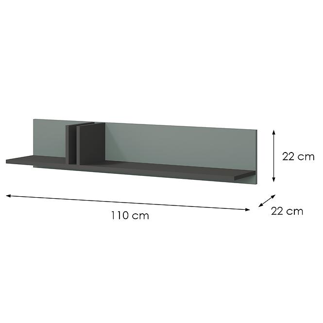 Falipolc 110 Alsy 15 Aloé/Antracit