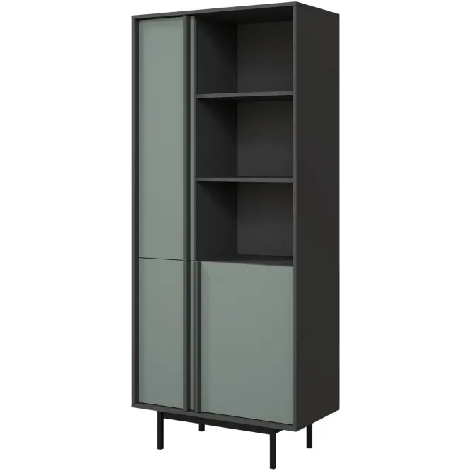 Vitrin Alsy 2 Aloé/Antracit