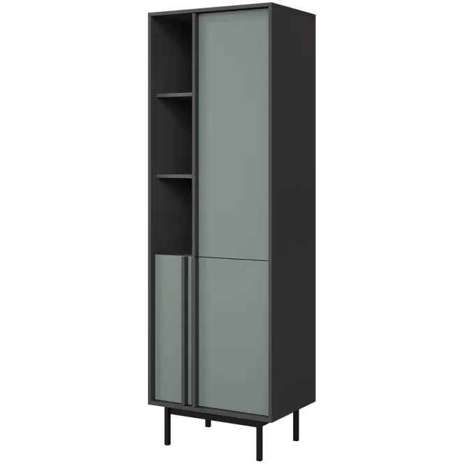 Vitrin Alsy 3 Aloé/Antracit