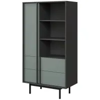 Vitrin Alsy 4 Aloé/Antracit
