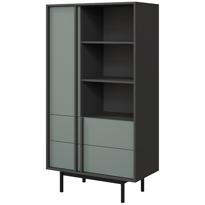 Vitrin Alsy 4 Aloé/Antracit