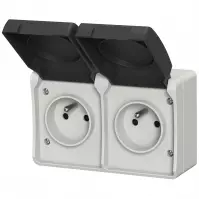 Dupla aljzat AQUA PLUS IP44 grey 40115