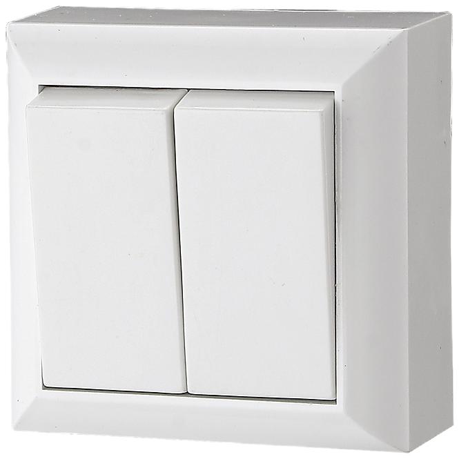 Kapcsoló gyertyatartó IP20 GAO white 20454